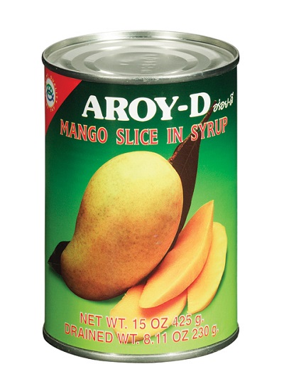 Mango a fette in sciroppo Aroy D 425 g.